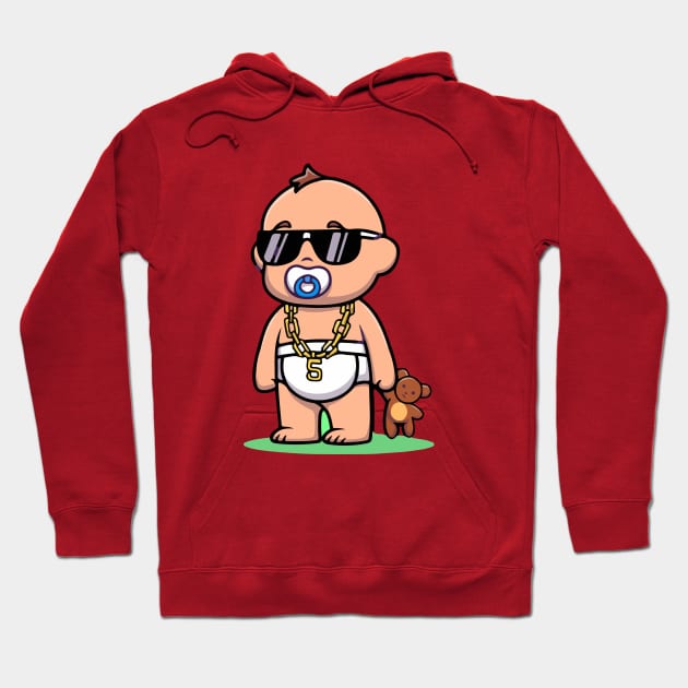 gangsta baby desing gift Hoodie by SGcreative